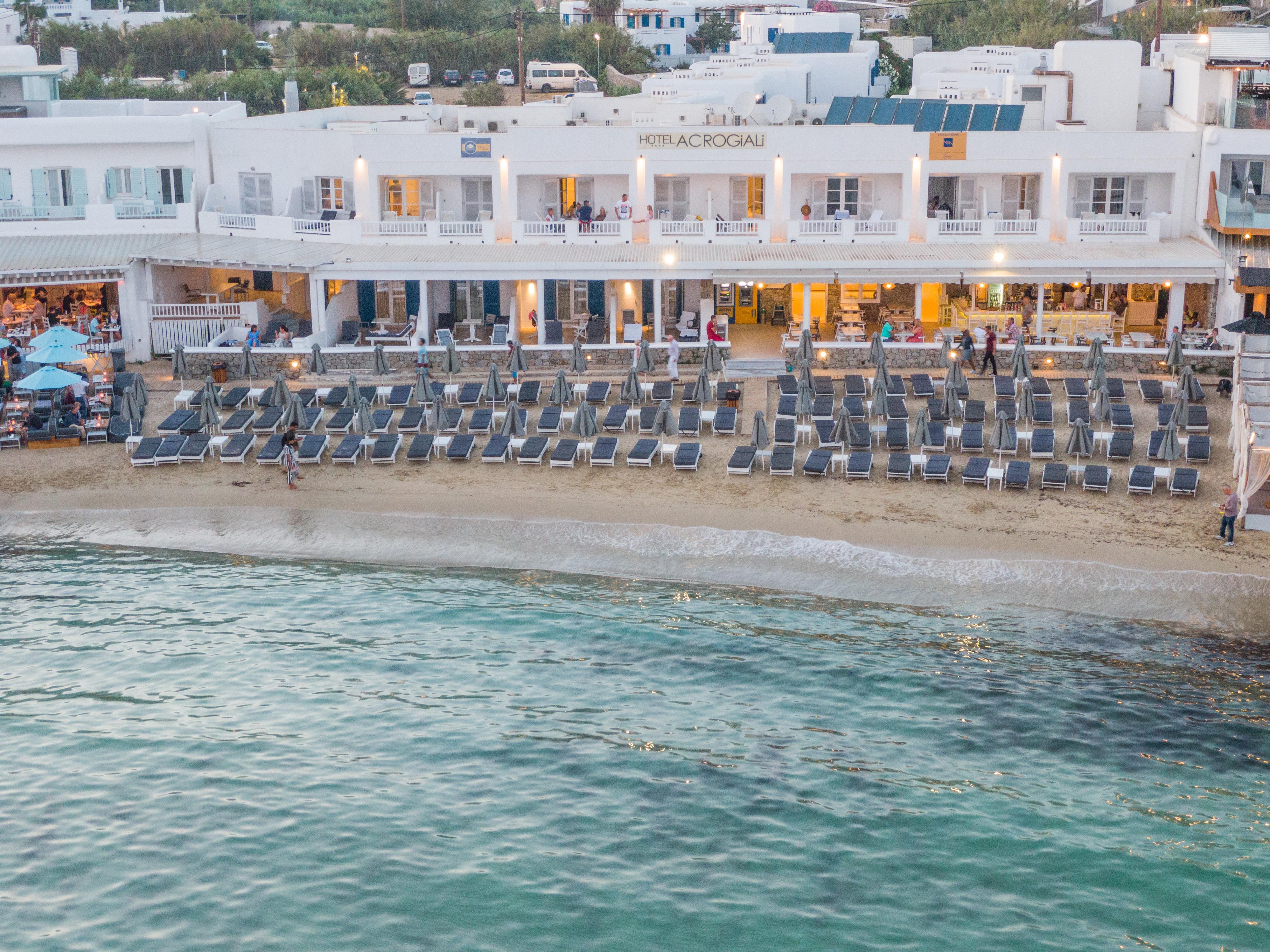 Acrogiali Beachfront Hotel Mykonos Platys Gialos  Екстер'єр фото